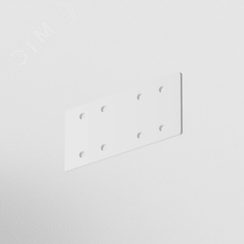 Коннектор прямой 1шт Gravity накладной белый - фото 2