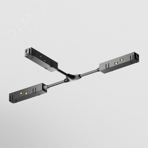 Коннектор питания Т-образный Gravity черный - фото 2