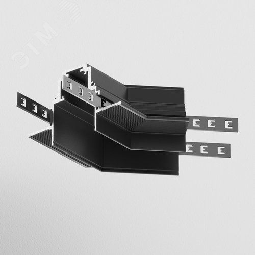 Угол-соединитель 135 град Gravity встраиваемый черный - фото 2