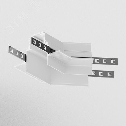 Угол-соединитель 135 град Gravity встраиваемый белый - фото 2