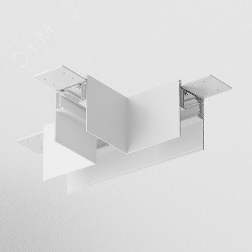 Коннектор Т-образный Gravity накладной белый - фото 2