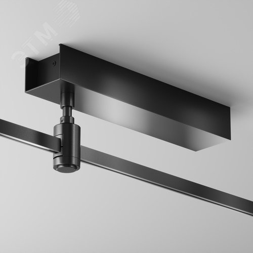 Основание потолочное Short для блока питания с вводом питания Flarity черный - фото 2