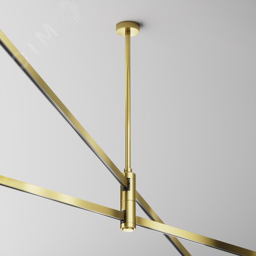 Крепление потолочное Medium двойное 300мм Flarity латунь - фото 2