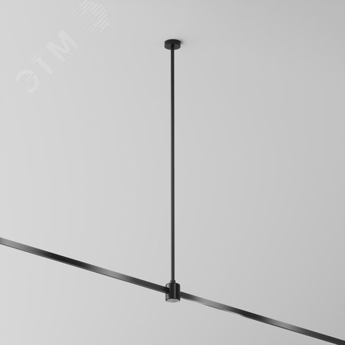 Крепление потолочное Long 700мм с прямым коннектором питания Flarity черный - фото 2