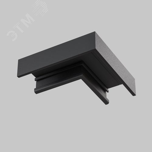 Коннектор угловой накладной Basity черный - фото 2