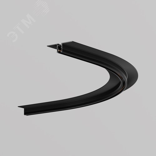 Коннектор радиусный D600 встраиваемый под ГКЛ 9,5мм Levity черный - фото 2