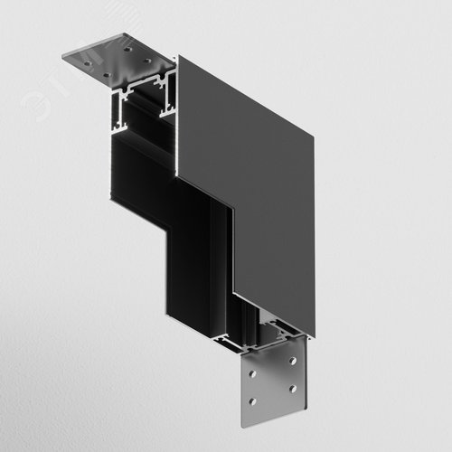 Коннектор угловой внутренний Gravity накладной черный - фото 2