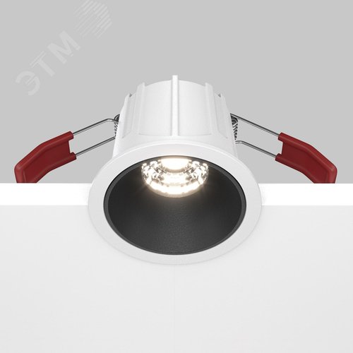 Светильник встраиваемый Downlight Alfa LED 4000K 10Вт 36 град IP20 CRI90 Бело-черный круглый 52х65мм 500Лм - фото 5