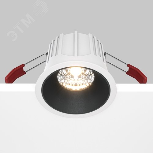 Светильник встраиваемый Downlight Alfa LED 3000K 15Вт 36 град IP20 CRI90 Бело-черный круглый 63х85мм 1050Лм - фото 5