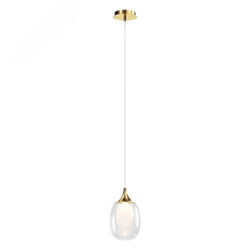 Светильник подвесной Aura E14х1х40W Латунь - фото 1