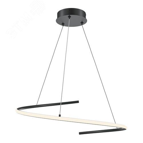 Светильник подвесной Curve LED 31W Черный - фото 1