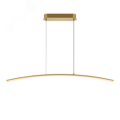 Светильник подвесной Curve LED 15W Латунь - фото 1
