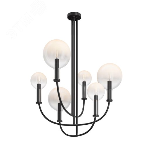 Светильник подвесной Status E14х6х40W Черный - фото 1