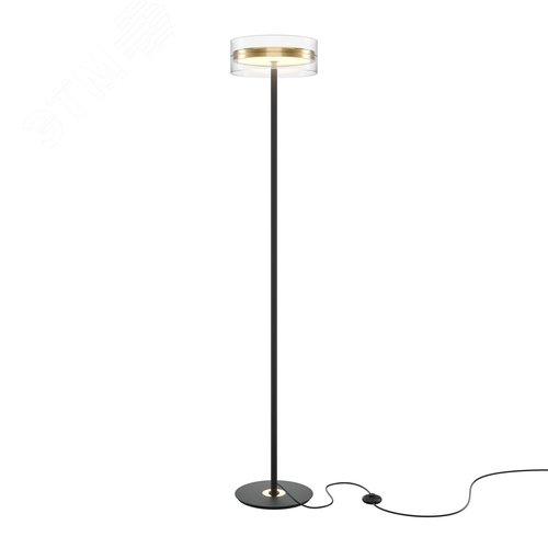 Изображение товара Светильник напольный (торшер) Dress code LED 24W Черный и Латунь (шт)