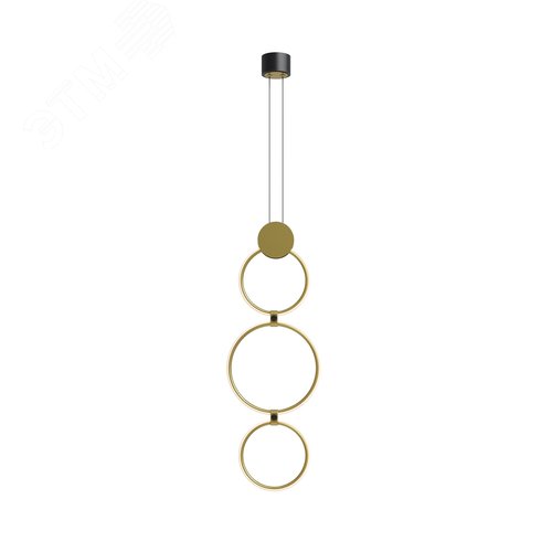 Светильник подвесной Link LED 25W Черный и Латунь - фото 1