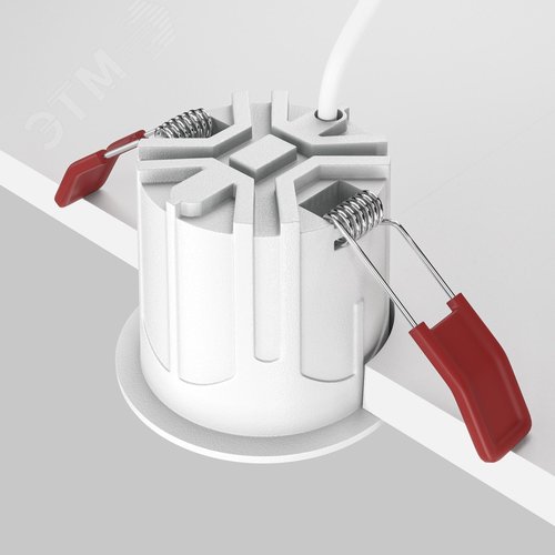 Светильник встраиваемый Downlight Alfa LED 4000K 10Вт 36 град IP20 CRI90 Бело-черный круглый 52х65мм 500Лм - фото 7