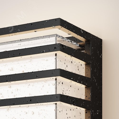 Изображение товара Светильник настенный (бра) Outdoor Downing Street IP 65 LED 10W 3000 K Черный (шт)