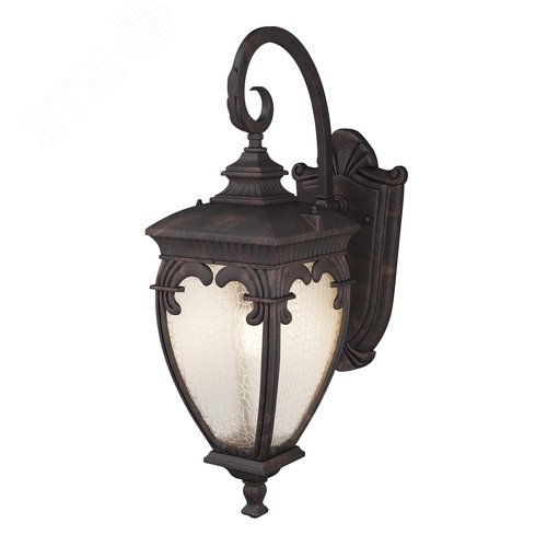 Светильник настенный (бра) Outdoor Fleur IP 44 E27х1х60W Бронза Антик - фото 2