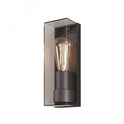 Светильник настенный (бра) Outdoor Conf IP 65 E27х1х15W Графит - фото 1