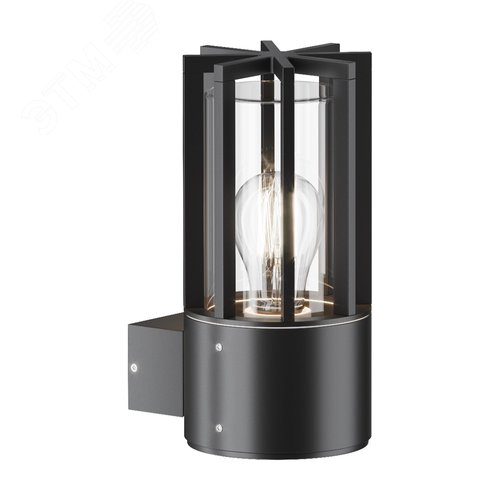 Светильник настенный (бра) Outdoor Barrel IP 54 E27х1х15W Графит - фото 1