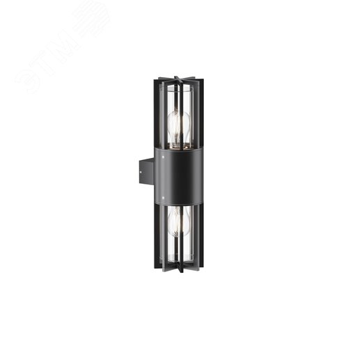 Светильник настенный (бра) Outdoor Barrel IP 54 E27х2х15W Графит - фото 1