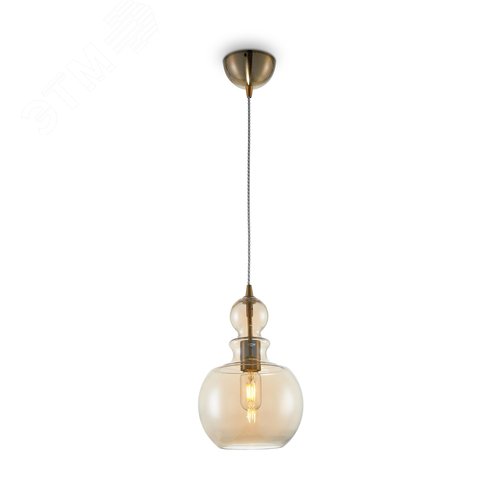 Светильник подвесной Tone E27х1х60W Бронза - фото 1