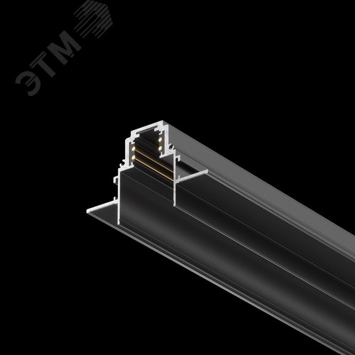 Шинопровод 2м Gravity встраиваемый черный - фото 2