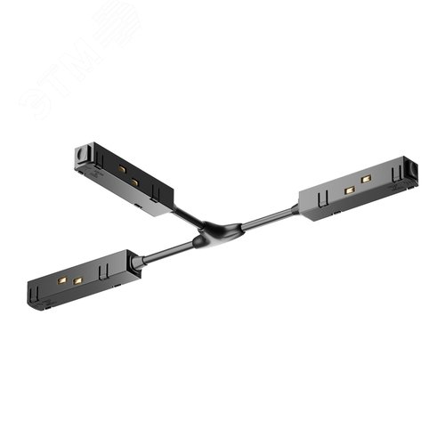 Коннектор питания Т-образный Gravity черный - фото 1