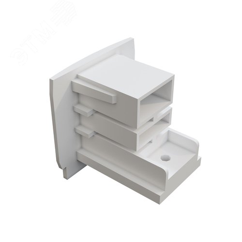 Заглушка торцевая Trinity белый 1шт - фото 1