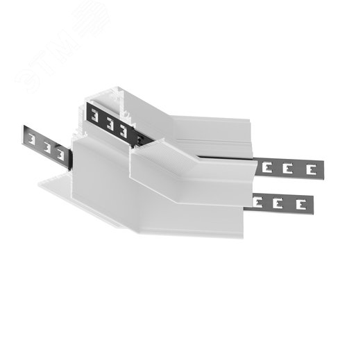 Угол-соединитель 135 град Gravity встраиваемый белый - фото 1