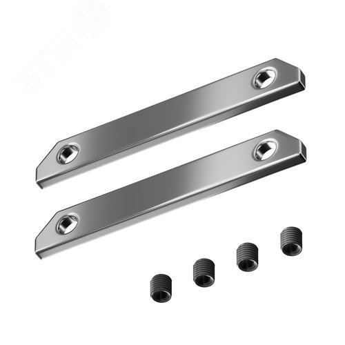 Изображение товара Комплект прямых соединителей (2 соединителя + 4 винта) для профиля в натяжной потолок (шт)