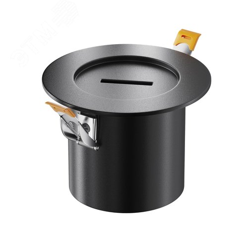 Чаша потолочная Parity встраиваемая с коннектором питания черная - фото 1