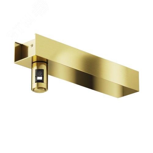 Основание настенное Wall для блока питания с вводом питания Flarity латунь - фото 1