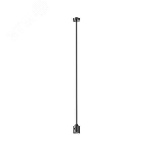 Крепление потолочное Long 700мм с прямым коннектором питания Flarity черный - фото 1