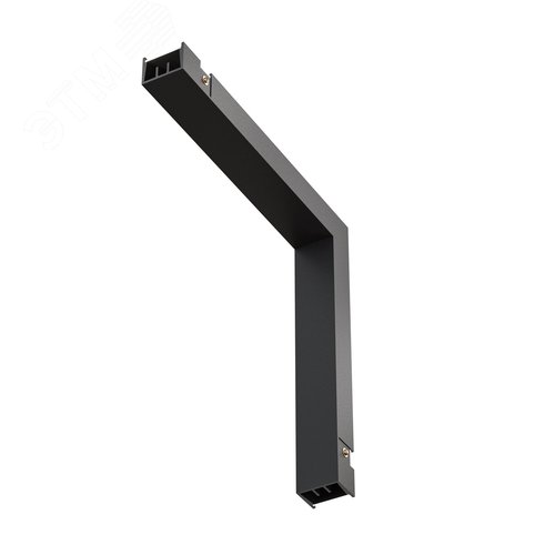 Коннектор питания угловой внутренний Basity черный - фото 1