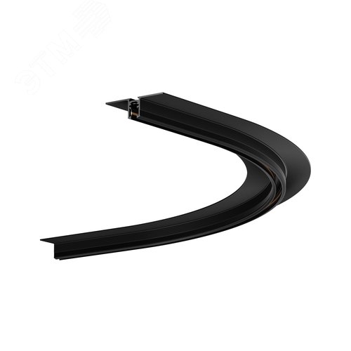 Коннектор радиусный D600 встраиваемый под ГКЛ 9,5мм Levity черный - фото 1