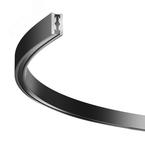 Шинопровод полукруг 650мм Flarity черный - фото 1