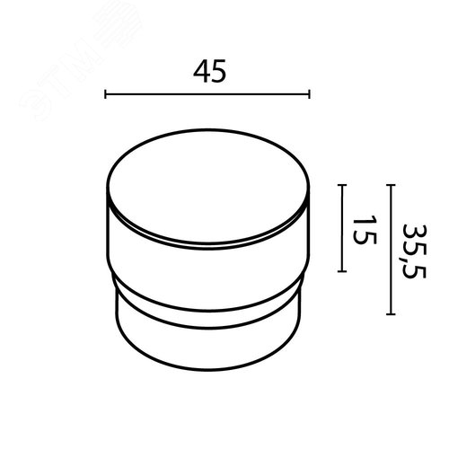 Рассеиватель матовый для Focus Led 5Вт - фото 2