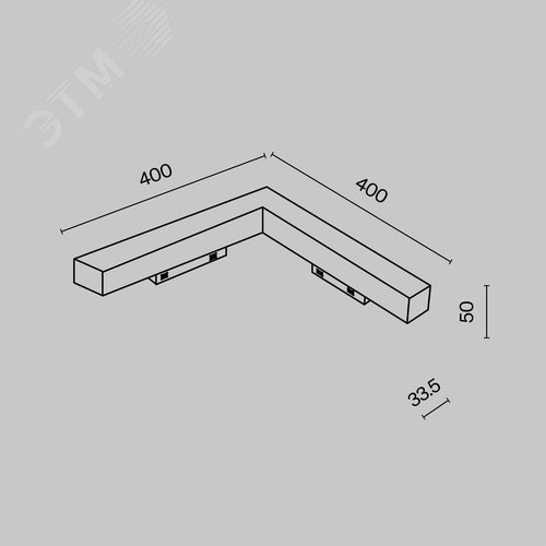 Светильник трековый Basis Angle Gravity 3000K 24Вт 120 град - фото 2