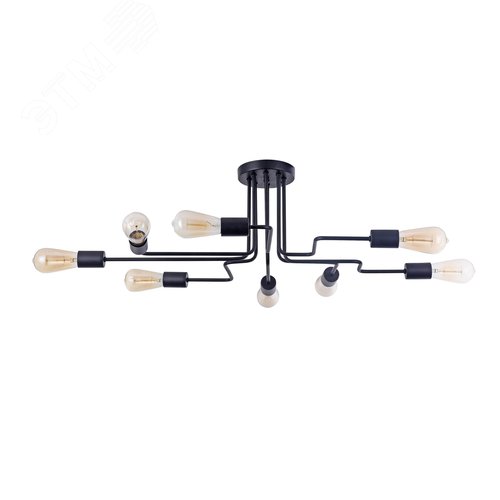 Светильник потолочный Gilbert E27х8 Черный - фото 2