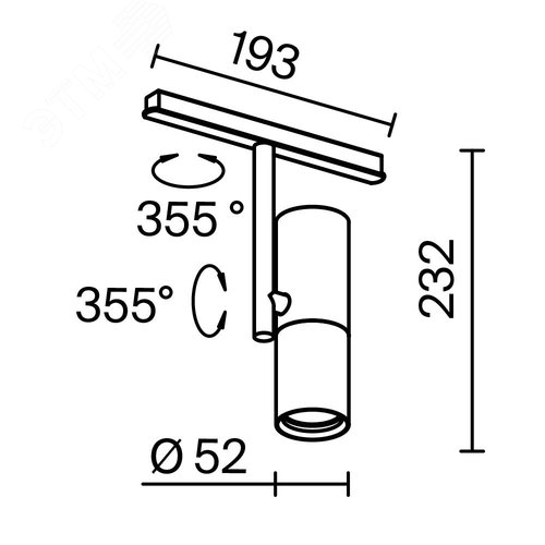 Светильник трековый Elti Exility 2700-6000K 12Вт 36 град Dim Smart - фото 2