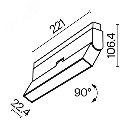 Светильник трековый Basis Exility 2700-6000K 12Вт 120 град Dim Dali1 - фото 2