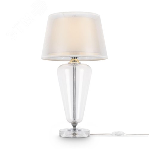 Светильник настольный Verre E27х1х40W Хром - фото 1