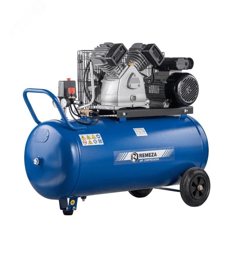 Изображение товара Поршневой компрессор REMEZA СБ4/С-200.LB30А с набором KIT UNI-5 профессиональный