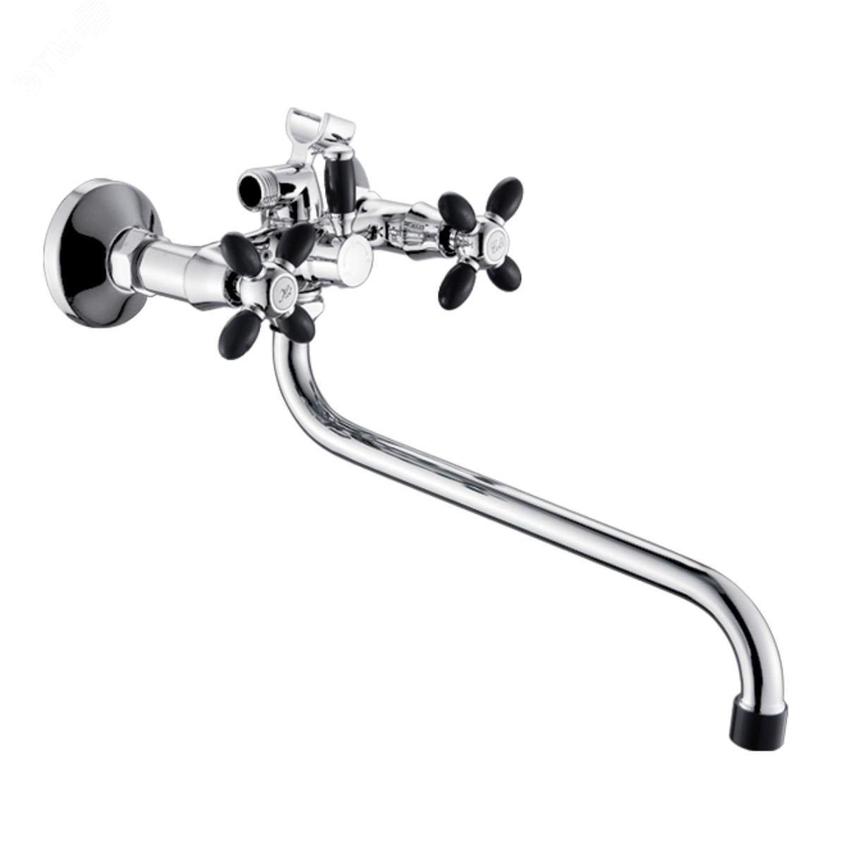 Изображение товара Смеситель для ванны с двухручковым управлением Радуга ANТЕЙ 2270716-ANT