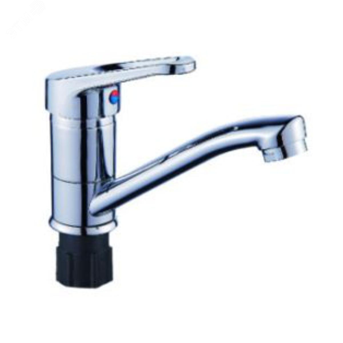 Изображение товара Смеситель для кухни шаровый с коротким изливом, крепеж гайка (шт)