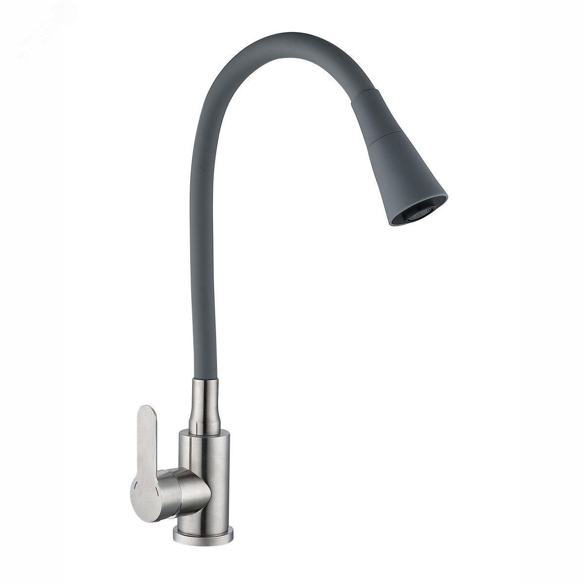 Изображение товара Смеситель для кухни шаровый Садко с силиконовым изливом АНТЕЙ Россия