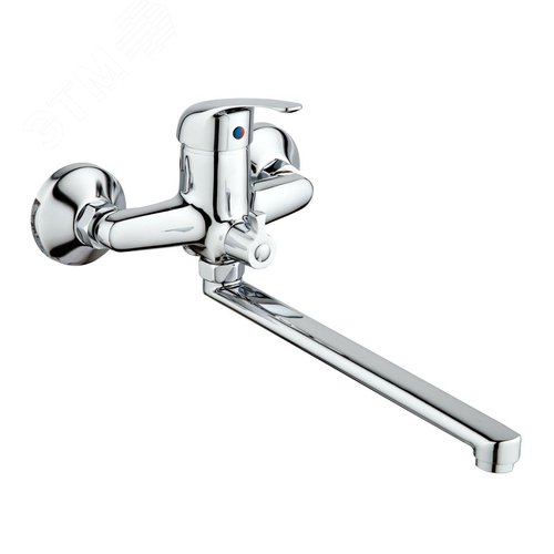 Изображение товара Смеситель для ванны шаровый L-30, с переключателем душа (шт)