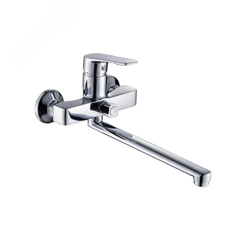 Изображение товара Смеситель для ванны шаровы L-30, с переключателем душа хром (шт)