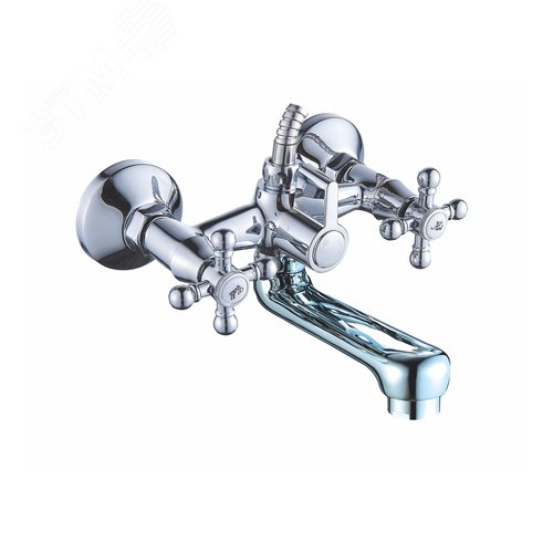 Изображение товара Смеситель для ванны с 2-мя рукоятками, с коротким изливом Дельта 370333 АНТЕЙ (шт)